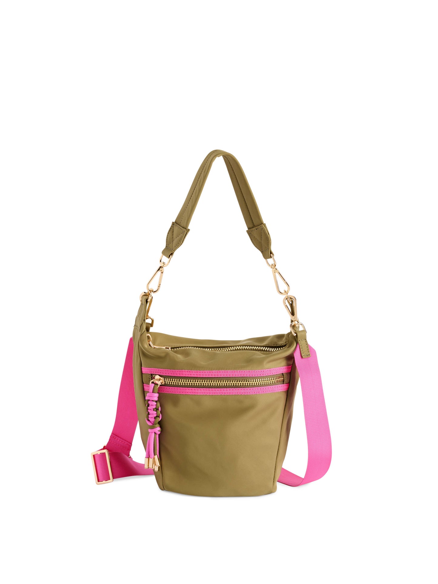 JET CONVERTIBLE CROSS-BODY: OLIVE