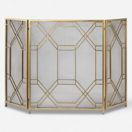 Rosen Gold Fireplace Screen