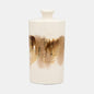 15" Pearl/Gold Vase