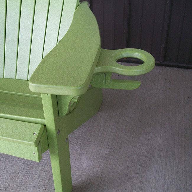 Keystone Amish Co. 5 Foot Franklin Recycled Plastic Swing Bed, Bright White: Up to 8 Ft. Ceilings / Chains / Without Cup Holders