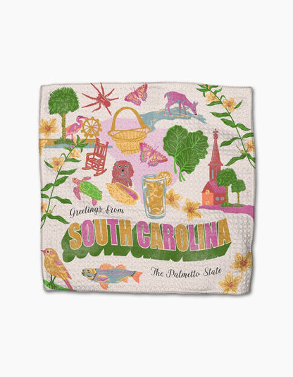 Greetings From South Carolina Dishcloth Set
