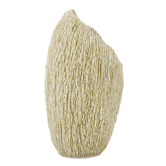 12" Sustainable Coral Texture Resin Decorative Flower Vase