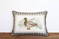 Stripe Mallard Piped Pillow