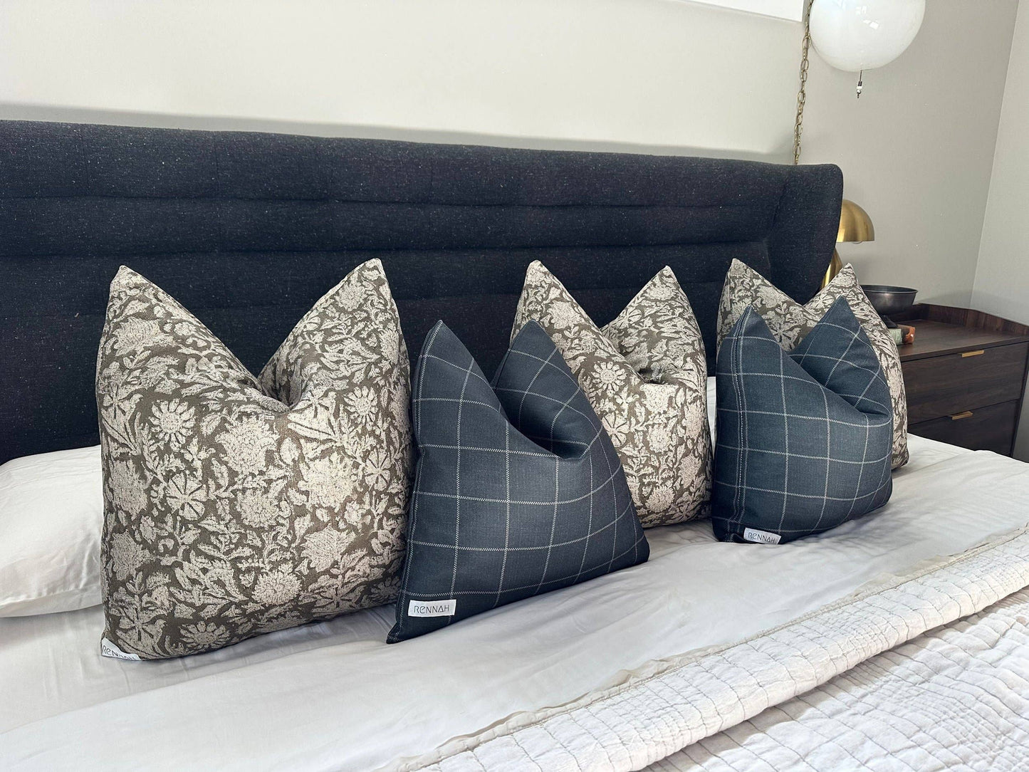 Rowe Pillow Cover: 22x22 Cover Only