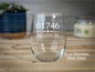 Your Zip Code 15 oz Stemless Wine Glass
