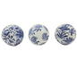 Ceramic Chinoiserie Vase Filler Ball Home Decor (Set of 3): Style 1