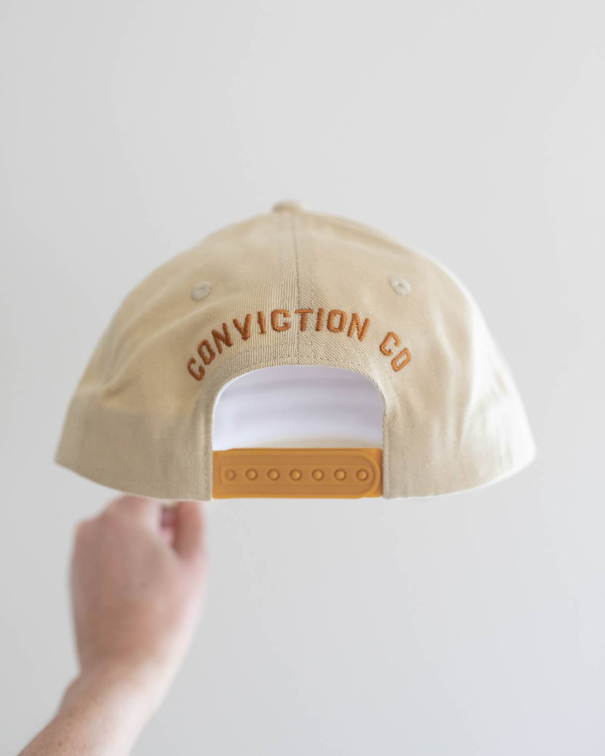 Yahweh Unisex Christian Trucker Hat: Tan & Brown