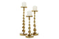 Gold Candleholders- Set of 3