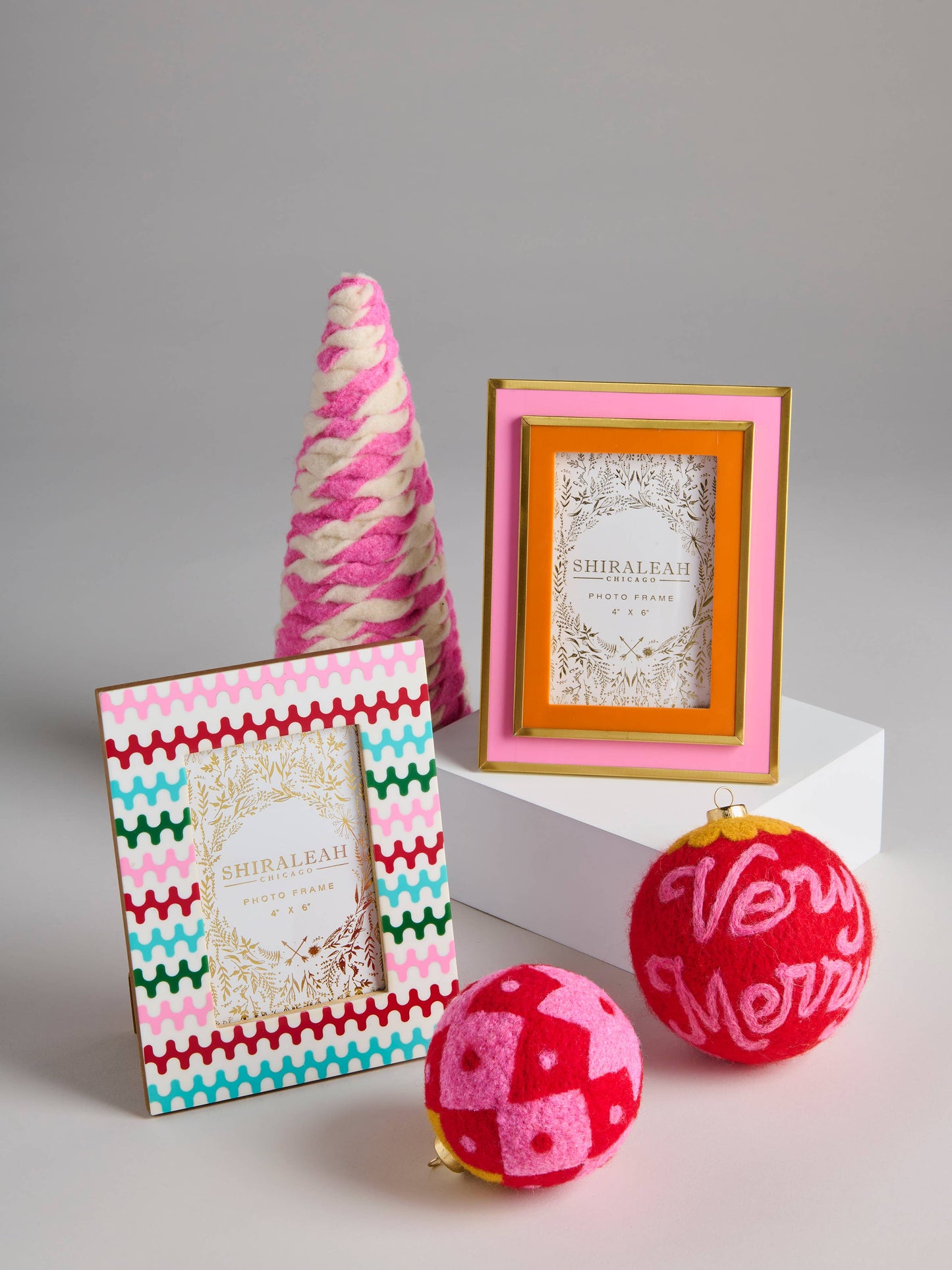"HO HO HO" ASST/4 ORNAMENTS,MULTI