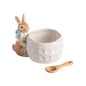 Blue Easter Bunny Dish