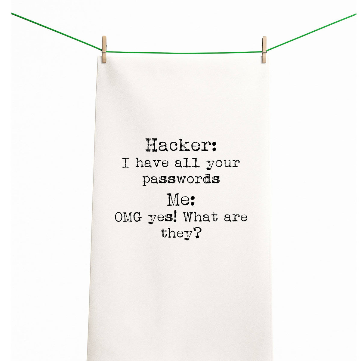 Hacker/Password Funny Gift Towel