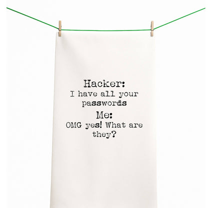 Hacker/Password Funny Gift Towel
