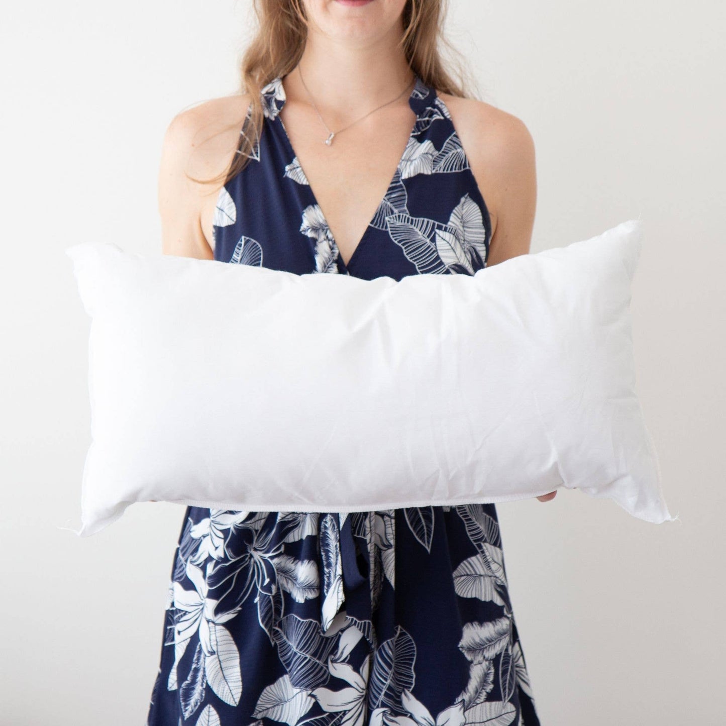 Down Alternative Pillow Inserts - Made in Massachusetts: Plush poly fill made in the usa / 14X24