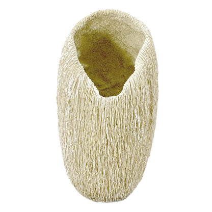 12" Sustainable Coral Texture Resin Decorative Flower Vase