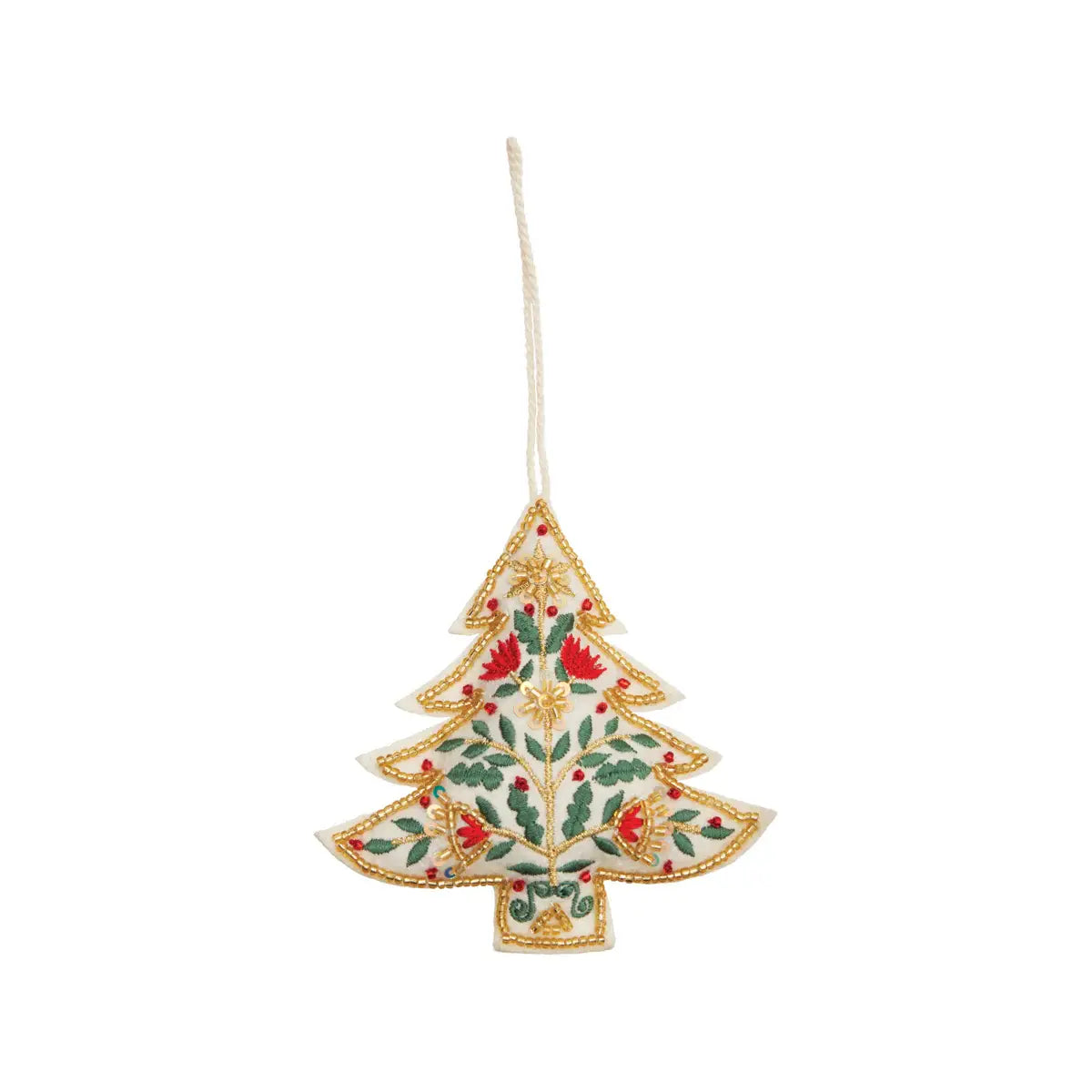 Christmas Tree Beaded Ornament