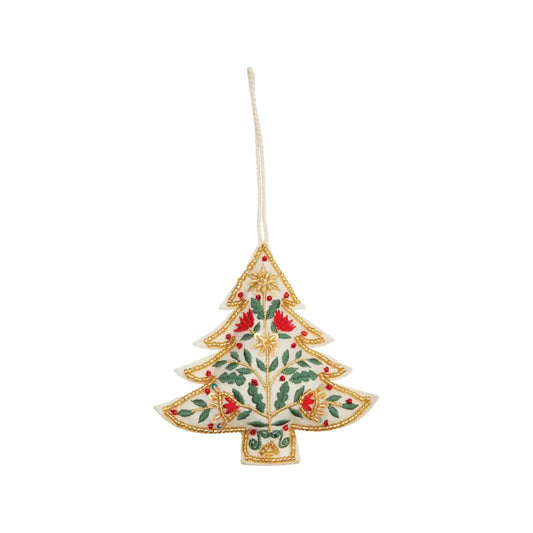 Christmas Tree Beaded Ornament