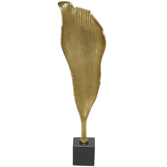 30" Gold Metal Sculpture