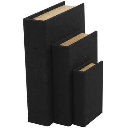 Black Linen Book Set