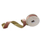 Rose/Pink Velvet Ribbon w/ Light Gold Lame Back 1.5" x 10yd