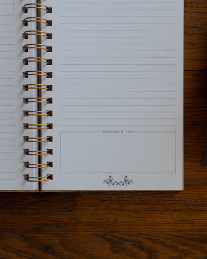 Sermon Notes Journal Pale Stripes