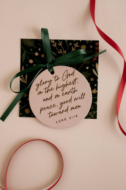 Glory To God Ornament I Christian Faith