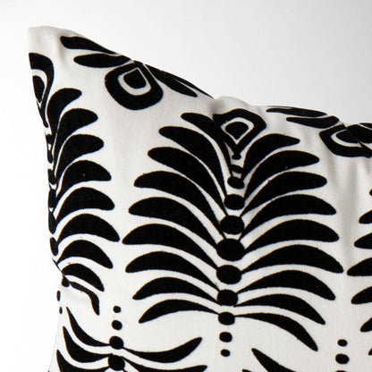 Serena Damask Pillow Cover – Elegant,  Decorative Cushion: Espresso / 14" X 28"