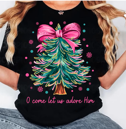 O COME LET US ADORE HIM CHRISTMAS TREE: Off-White / SWEATSHIRT / L
