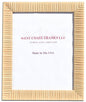 2402 Natural Rattan Style Picture Frame with Clear Glass: 5 x 5