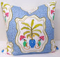 Limited Edition Monkey and Bananas Blue Pillow Cover 