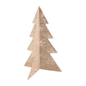 GOLD LIGHT UP GLITTER TREES