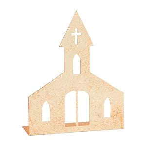 MED GOLD TIN CHURCH SITTERS