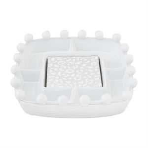 Bead Divided Tray &Napkin Set