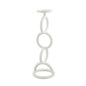Medium White Chain Link Candlestick