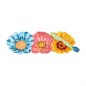 Flower Triple Dip Dish Set
