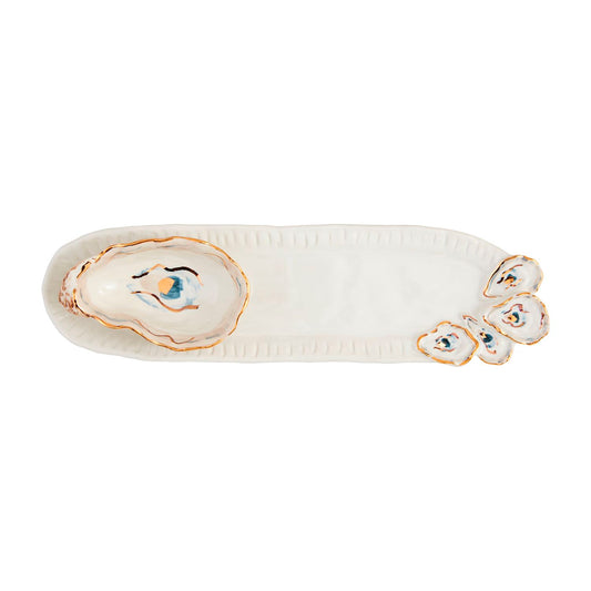 Oyster Tray & Dip Set