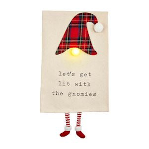 Gnome Light-Up Dangle Leg Towel