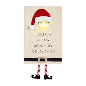 Santa Light-Up Dangle Leg Towel