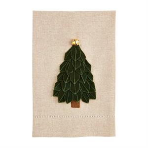 Green Ribbon Tree Towel