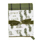 Peace White & Green Christmas Towel Set