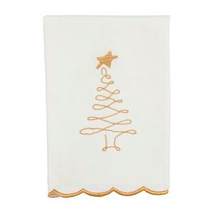 TREE EMBROIDERY TOWEL