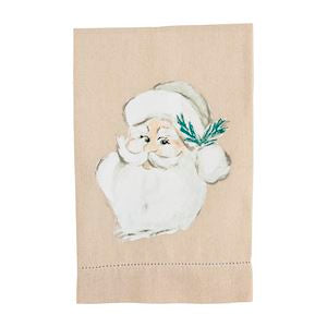 SANTA WHITE PAINTED TOWEL