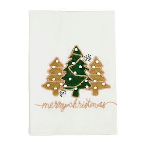 TREES APPLIQUE TOWELS