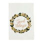 WREATH APPLIQUE TOWELS