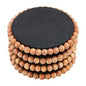 Brown Edge Beaded Coasters Set