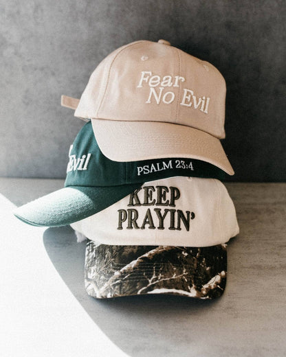Keep Prayin' Baseball Hat - Camo & Army Green