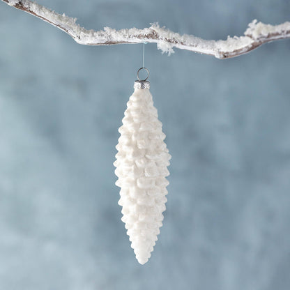 Promo Park Hill Collection Frosted White Pinnacle Pine Cone