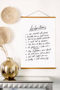 Poster: Declarations: Poster with banner wood