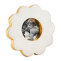 Circle Mini Scallop Gold Edge Frame