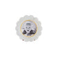 Scallop White Resin Small Frame