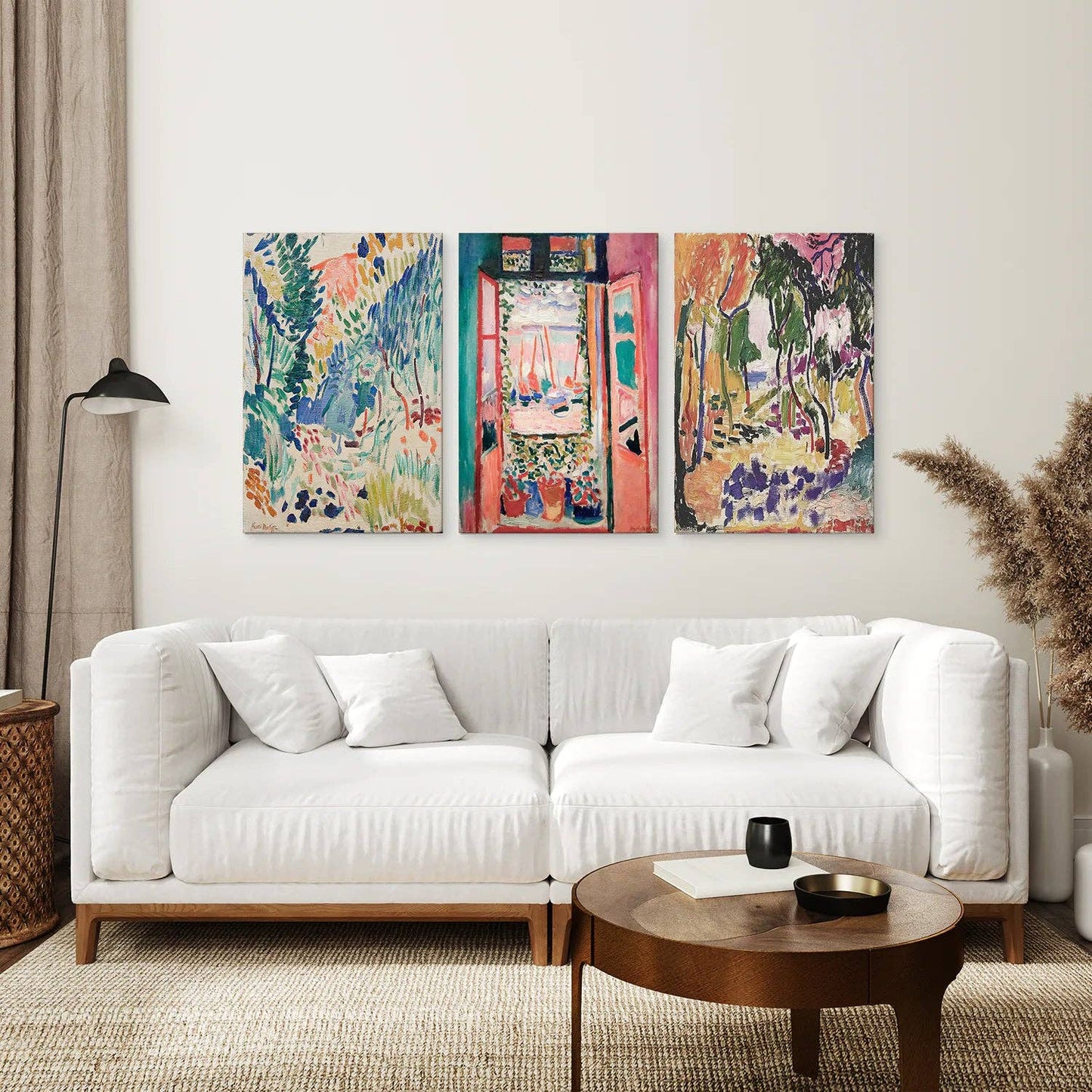 Henri Matisse Abstract Painting Wall Art Print: 16x20 inches / Thin Wood Frame - no mat
